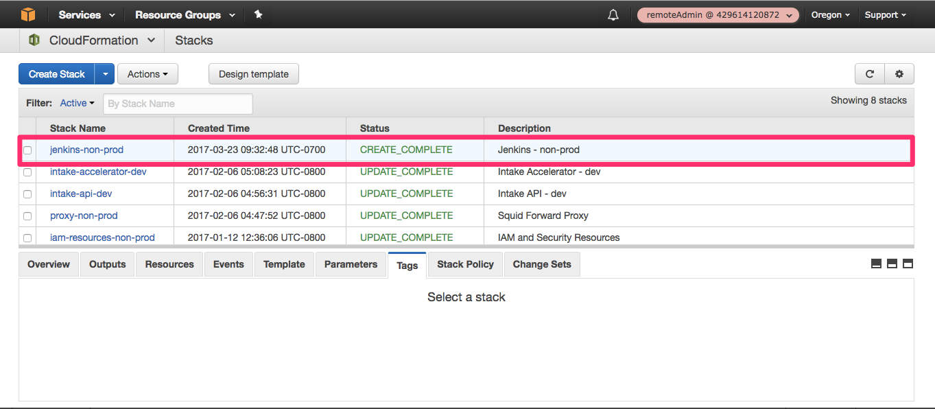 Jenkins Demo Stack