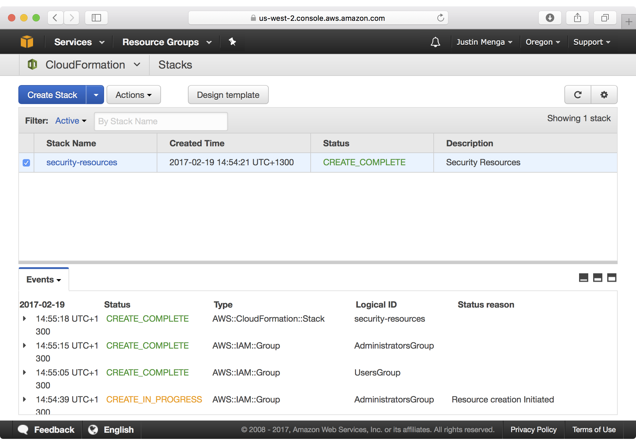 Security Resources Stack